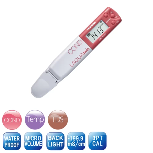 Horıba Laquatwin EC-33 İletkenlik TDS ve Sıcaklık Ölçer 20.00... 199.99 mS/cm | 1000... 9990 ppm | 0... 50 °C