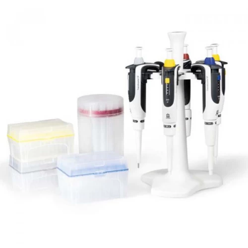 Brand 705896 Transferpette® S Pipet Seti 5'li Set 0,1 - 2,5 µl, 0,5 - 10 µl, 2 - 20 µl, 20 - 200 µl, 100 - 1000 µl