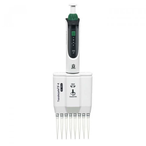 Brand 705912 Transferpette® S Dijital Ayarlı Mikropipet 8 Kanallı 30 - 300 µl