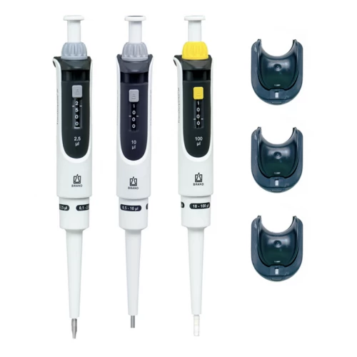 Brand Transferpette® S Ayarlanabilir Otomatik Pipet Seti 0,1-1 mL , 0,5-5 mL,1-10 mL Pipetler ve Askıları ile Komple