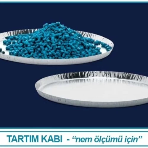 İSOLAB 037.25.100 tartım kabı - alüminyum - çap 100 mm (50 adet)